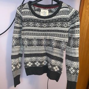 Winter Print Sweater Shirt